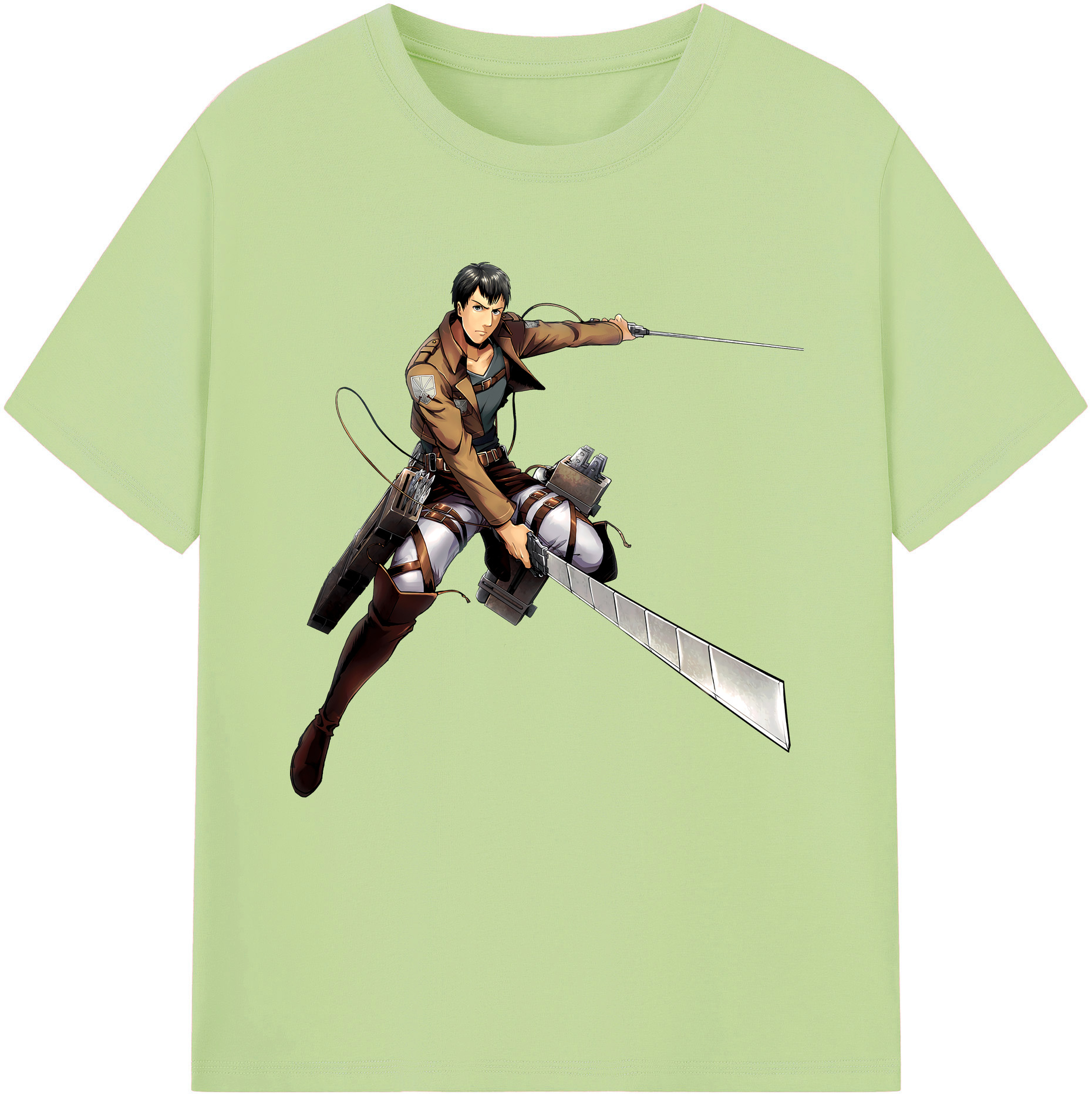 （画像用） 進撃の巨人 ベルトルト・フーバー Attack on Titan Bertholdt Hoover 綿100％半袖Tシャツ（フロントプリント）